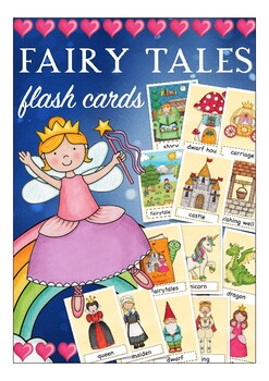 Preview of Fairy Tales flash cards English / ESL children  primary school, vocabulary