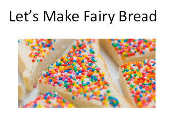 Preview of Fairy bread instructional cooking book