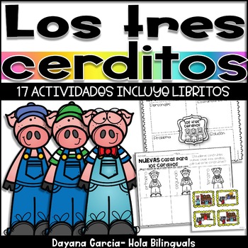 Preview of Fairy tale | Los tres cerditos | THREE LITTLE PIGS SPANISH