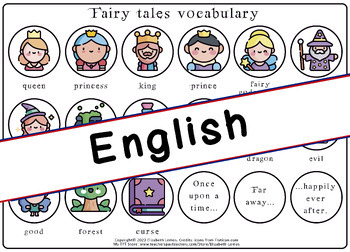 Preview of Fairy tales: Vocabulary flash card