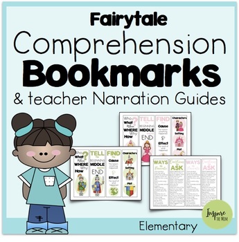 Preview of Fairytale Comprehension Bookmarks and Teacher Narration Guides