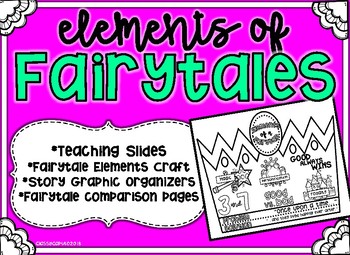 Preview of Fairytale Elements - Teaching Slides, Craft, & Read Aloud Activities