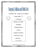 Fairytale, Folktale  & Fable Unit  High 1st, 2nd & 3rd Grade