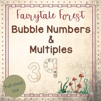 Preview of Fairytale Forest Bubble Numbers & Multiples