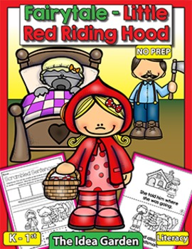 Preview of Fairytale - Little Red Riding Hood NO PREP (Kindergarten and First)