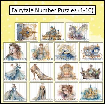 Preview of Fairytale Number Puzzles (1-10)