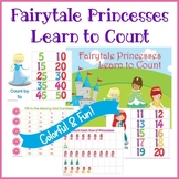 Fairytale Princess Math Counting Printables : learn to cou
