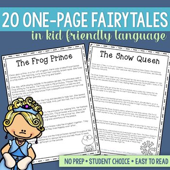 Preview of Fairytale Reading Passages - 20 Short Stories from Around the World