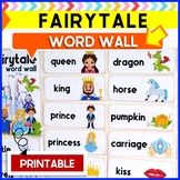 Fairytale word wall cards printable- 48 fairytale related words
