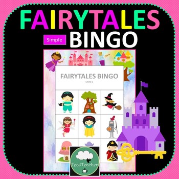 Preview of Fairytales Bingo Game - Easy