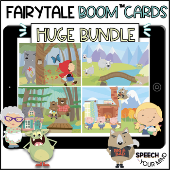Preview of Fairytales Boom™ Cards Bundle | Fairytale Story Companions Boom Cards