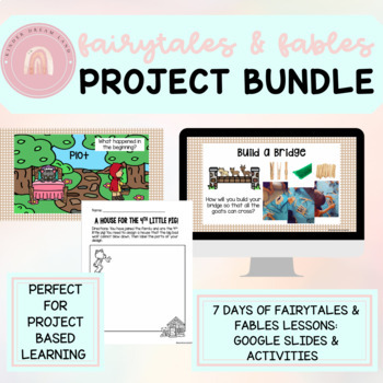 Preview of Fairytales & Fables Project: Google Slides Lessons & Activity Pages Bundle