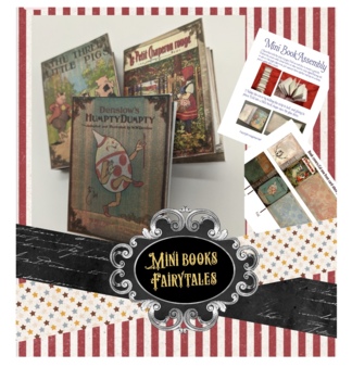 Preview of Fairytales mini books printable art project journals