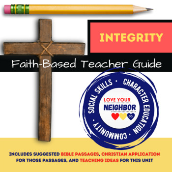 Preview of Faith-Based Teacher Guide - Bible, Christian Application, Integrity