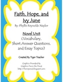 Faith, Hope, and Ivy June by Phyllis Reynolds Naylor - Novel Unit
