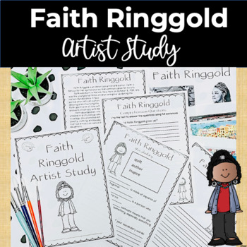 Preview of Faith Ringgold Famous Artist Study and Close Reading Packet