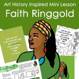 Faith Ringgold Inspired Art History Mini Lesson Art Sub Le