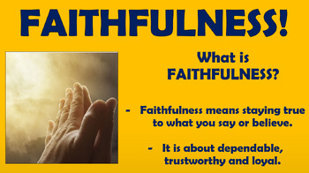 Preview of Faithfulness - Collective Worship!