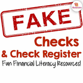 Fake Checks & Register - White Out Design {Fun Financial L