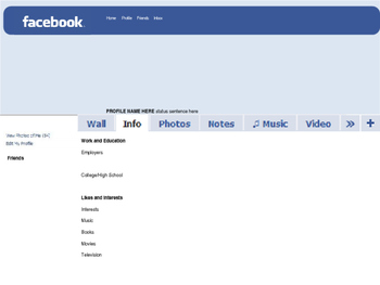 facebook wall page template