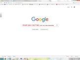 Fake Google website search for project presentations (powe