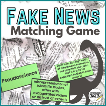 Preview of Fake News Game for Middle School ELA