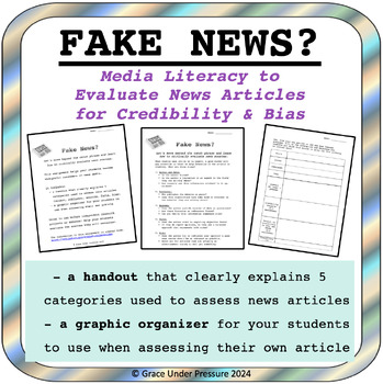Preview of Fake News? Media Literacy to Evaluate News Articles for Bias: Handout & Template