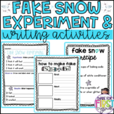 Fake Snow Experiment and Snow Writing Activities: Winter Craft