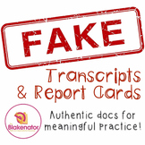 Fake Transcripts and Report Cards