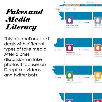 Preview of Fakes and Media Literacy