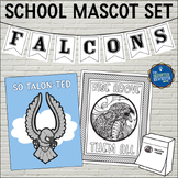 Falcons School Mascot Set