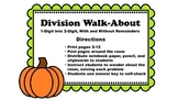 Fall 1-Digit into 2-Digit Division Walk-About by Kelly Katz