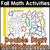 Fall 2 Digit Multiplication Color by Number - 4th & 5th Gr