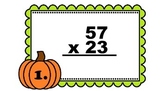 Fall 2-Digit Multiplication Walk-About by Kelly Katz