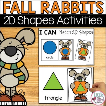 Preview of Fall 2D Shapes Activities for Preschool & Pre-K | Autumn Math Center inc Easel