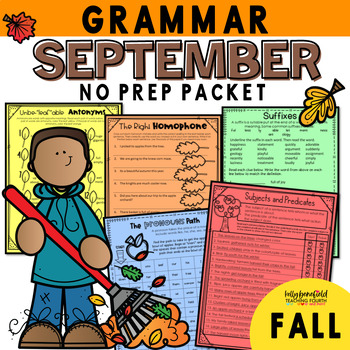 Preview of Fall 4th Grade ELA Morning Work | Daily Grammar Practice
