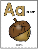Fall A to Z Alphabet Coloring Pages