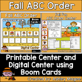 Fall ABC Order Center - Printable and Digital or Distance 