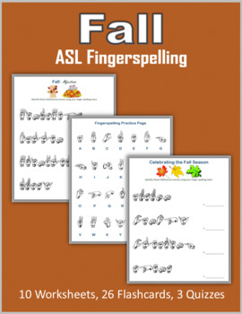 Preview of Fall  - ASL Fingerspelling (Sign Language)