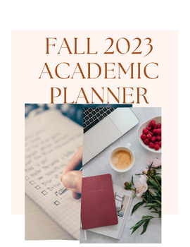 Preview of Fall Academic Planner 2023