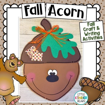 Preview of Acorn Craft | Fall Craft | Writing Activities