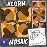Fall Acorn Mosaic Art Project | Collaborative Coloring - R