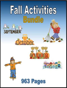 Preview of Fall Activities BUNDLE