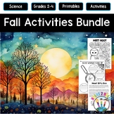 Fall Activities Bundle with All About Spiders Owls Bats & 