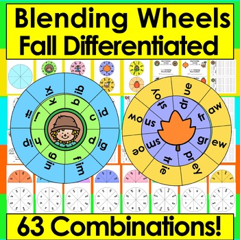 Preview of Fall Activities - DIBELS - Onset Rime Blend A Word Wheels - Phoneme Blending