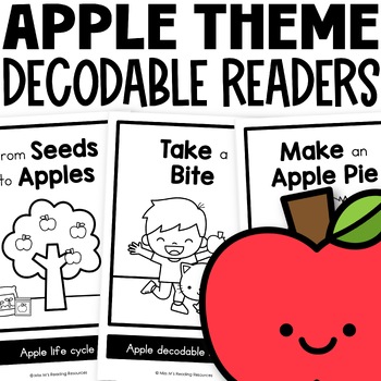 Preview of Fall Activities Decodable Readers Kindergarten Apple Crafts Bulletin Board