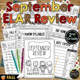 Fall Activities ELAR REVIEW 2nd Grade No Prep Printables f