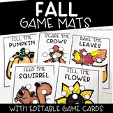 Fall Activities | Editable Content Game Mats
