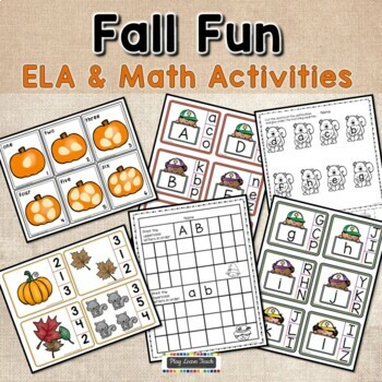 Preview of Fall Activities Kindergarten
