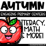 September Activities Fall Centers Math Craft Squirrel Writing